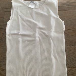 Chanel white tank shirt size 42